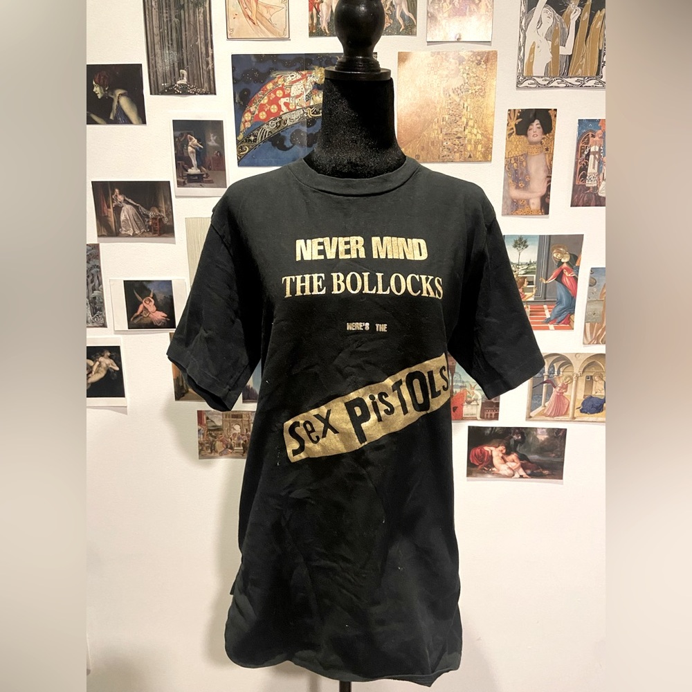 Vintage Worlds End Sex Pistols Vivienne Westwood Never Mind the Bullocks Tee L